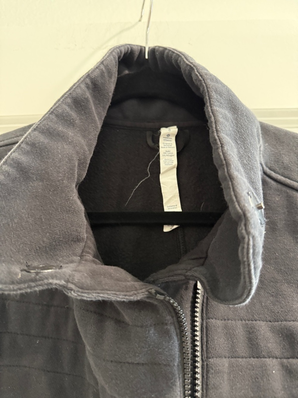 Lululemon black Front Zip Jacket sz 8 - Picture 2 of 7